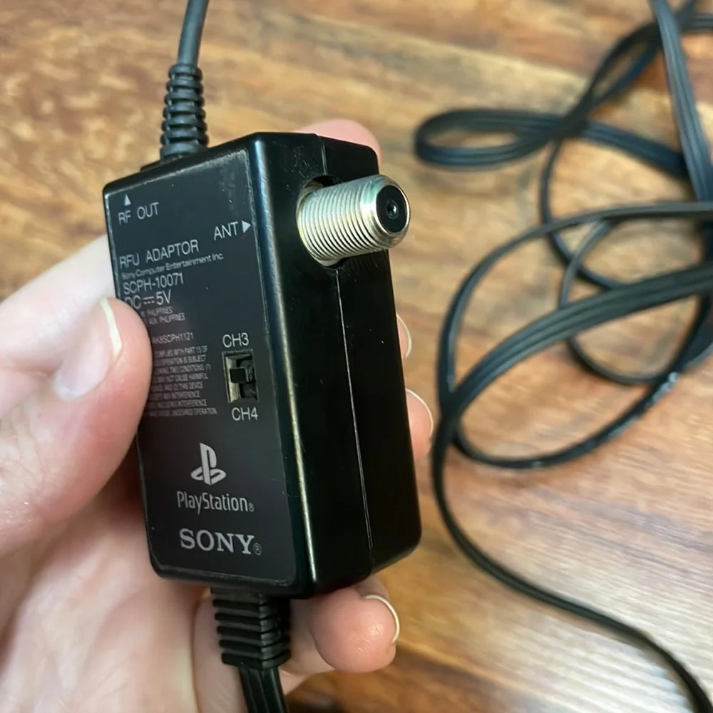 Sony Black PlayStation RFU adaptor